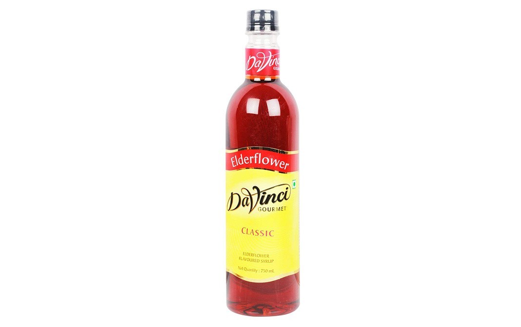 Davinci Classic Elderflower Flavoured Syrup   Glass Bottle  750 millilitre